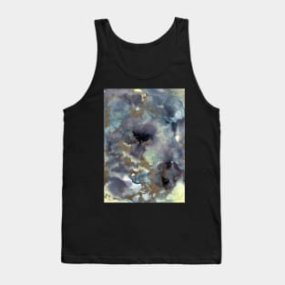 Purple and Gold  Abstract Art Tank Top